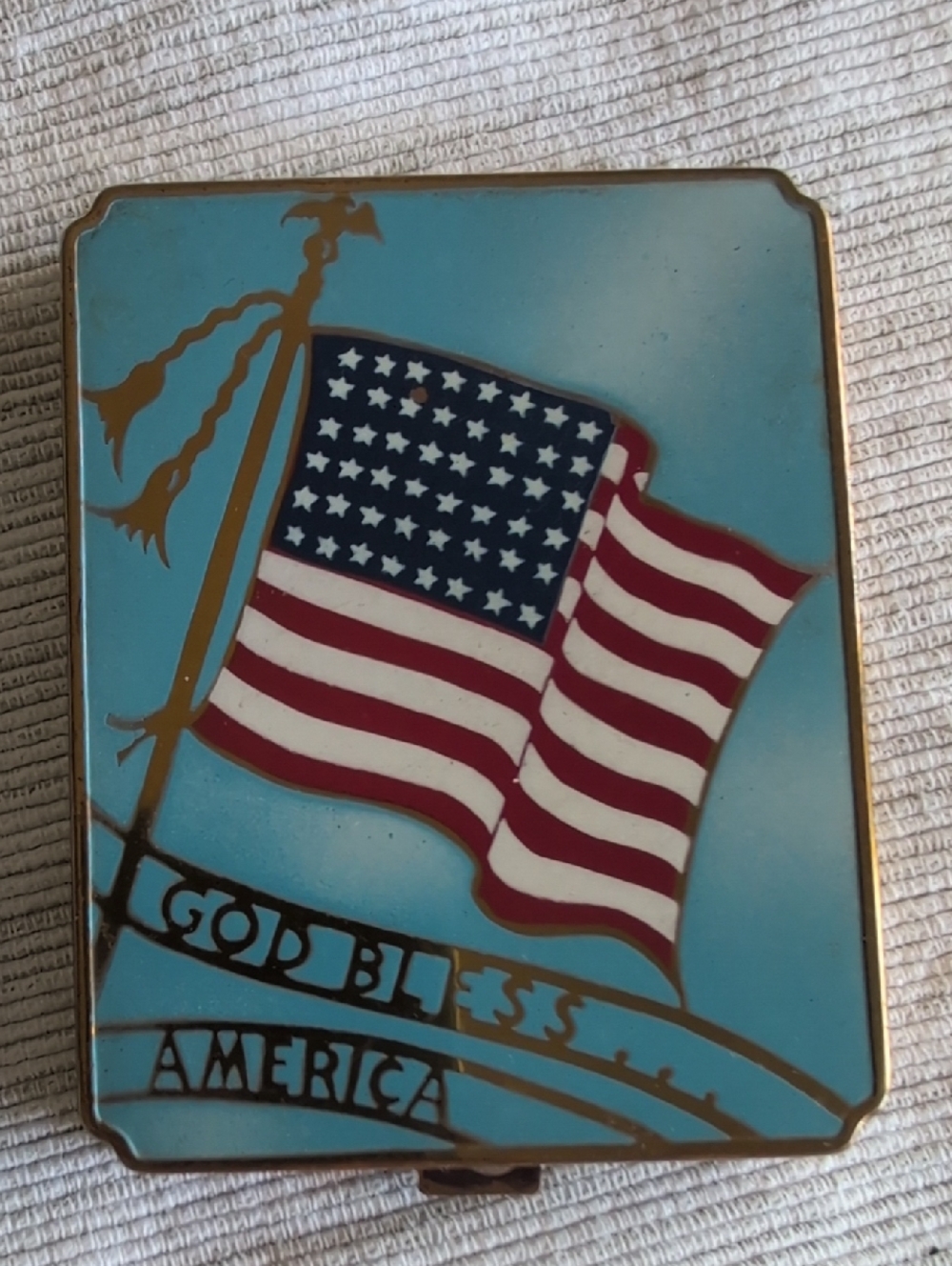Vintage Compact - God Bless America